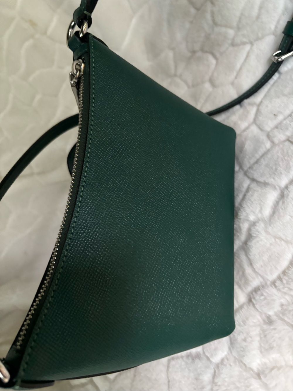 Coach Zip Tote Crossbody Bag Emerald Green - Picture 7 of 14